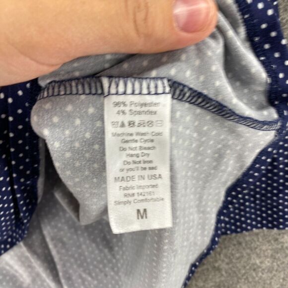 LulaRoe Top Women M Medium Blue Polka Dot Long Sleeve Round Neck Pullover Casual - Picture 6 of 9